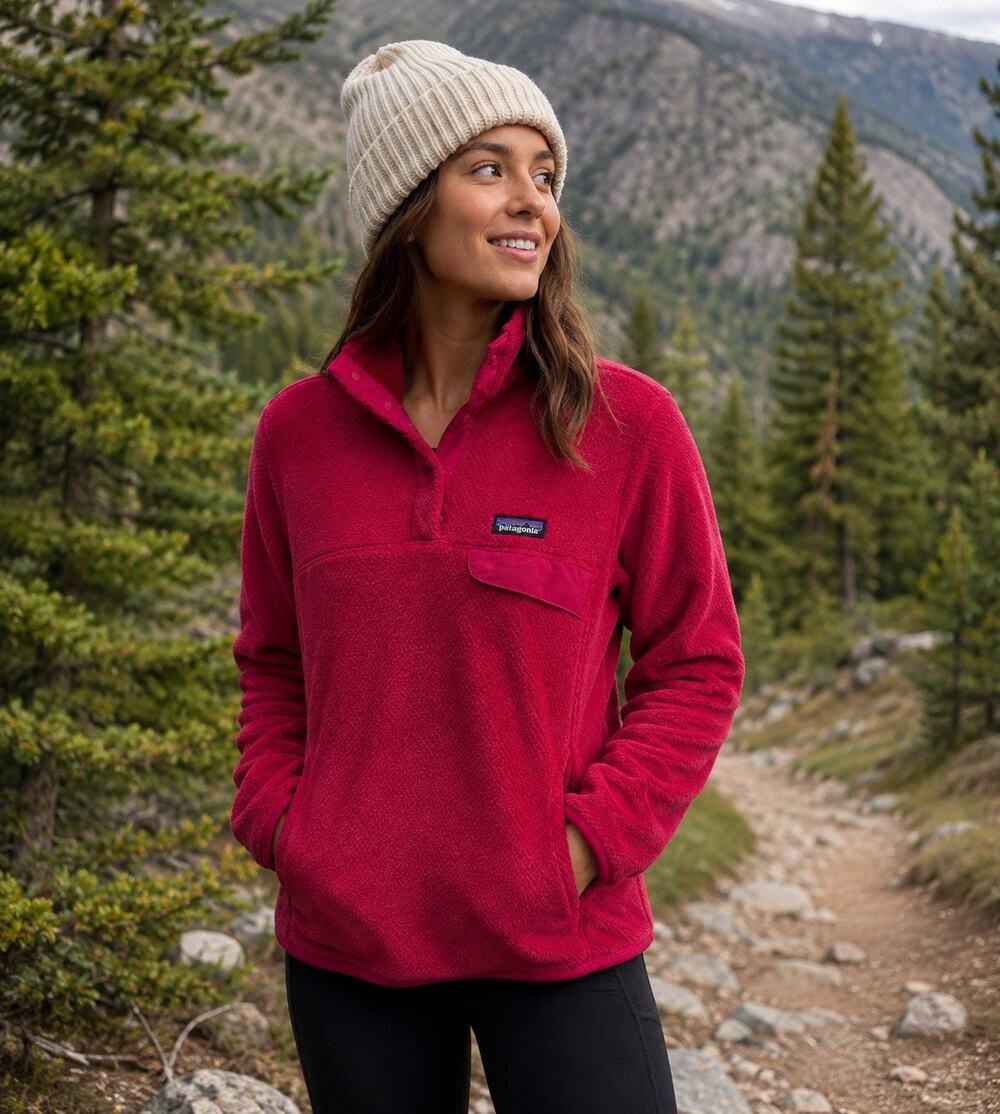 Patagonia Re-Tool Snap-T Pullover Jacket Portofino Pink Small Casual Outdoors